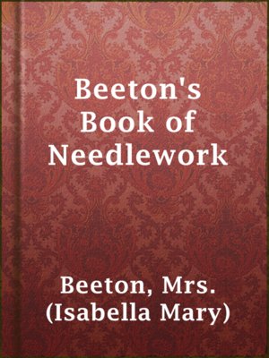 cover image of Beeton's Book of Needlework